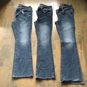 American Eagle 3 jeans - kick boot super stretch